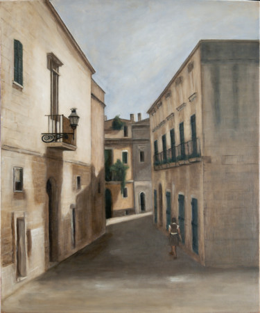 Peinture intitulée "Rue de Lecce   Ital…" par Véronique Bonamy, Œuvre d'art originale
