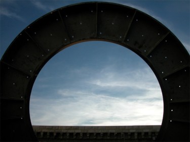 Photographie intitulée "Ciel et cercle de g…" par Véronique Brill, Œuvre d'art originale