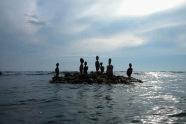 Photographie intitulée "Et la mer les empor…" par Véronique Brill, Œuvre d'art originale