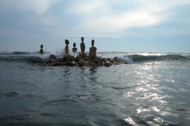 Photographie intitulée "Et la mer les empor…" par Véronique Brill, Œuvre d'art originale