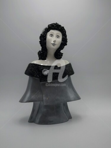 Скульптура под названием "Candide 1/8" - Véronique Clanet, Подлинное произведение искусства, Смола