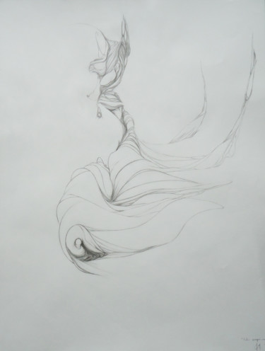 Dessin intitulée "NATURE PRESQUE MORTE" par Véronique Ducreux, Œuvre d'art originale, Crayon