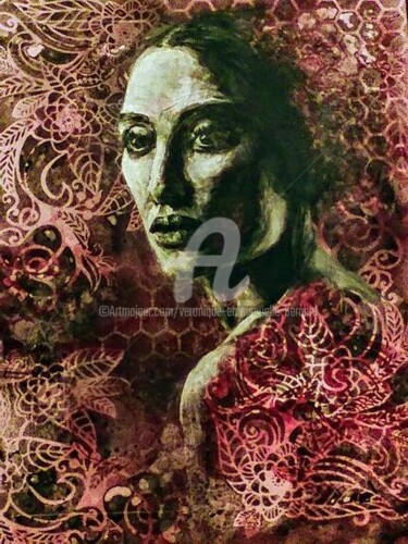 Pintura intitulada "Adèle" por Véronique Emmanuelle Bernard, Obras de arte originais, Acrílico