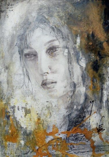 Картина под названием "États d'âme" - Véronique Emmanuelle Bernard, Подлинное произведение искусства, Акрил