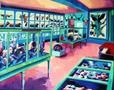 cabinet-de-curiosites d'Emmanuel Liais Peinture intitulée "cabinet-de-curiosit…" par Veronique Gaudin, Œuvre d'art originale, Acrylique