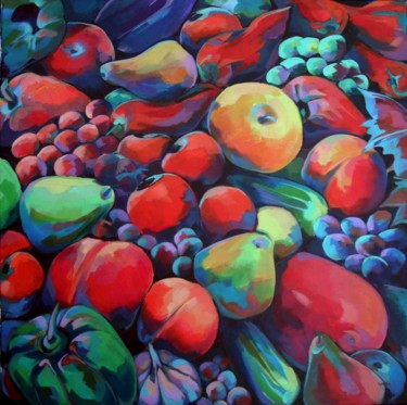 Le printemps Peinture intitulée "Le printemps" par Veronique Gaudin, Œuvre d'art originale, Acrylique