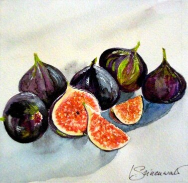 Painting titled "figues" by Véronique Grinenwald, Original Artwork