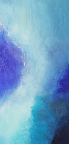 Peinture intitulée "La vie en bleu 2" par Véronique Guillet, Œuvre d'art originale, Acrylique