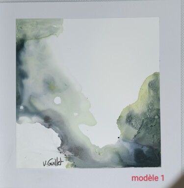 Painting titled "Modèle 1" by Véronique Guillet, Original Artwork, Ink