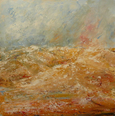Painting titled "Desert 20151108" by Véronique Heim, Original Artwork, Acrylic