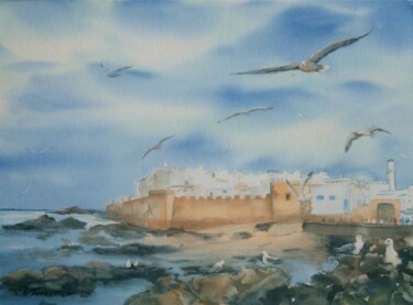 Malarstwo zatytułowany „Essaouira” autorstwa Véronique Le Forestier, Oryginalna praca
