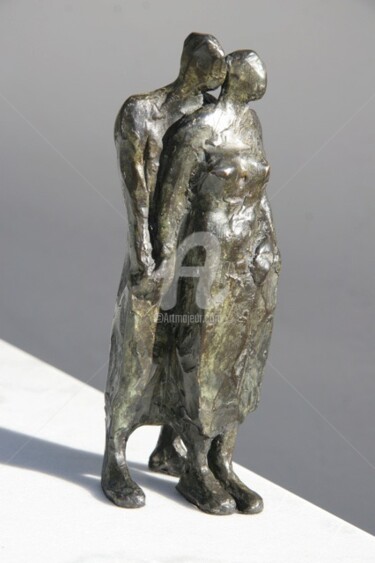 Sculpture intitulée "même point de vue" par Veronique Lonchamp, Œuvre d'art originale, Bronze