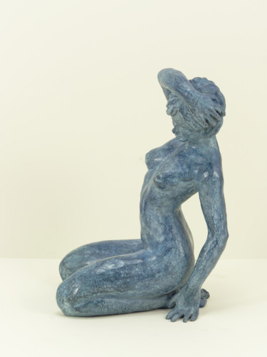 Sculpture titled "Alexandrie (bronze)" by Véronique Lopez-Boiteux, Original Artwork, Metals