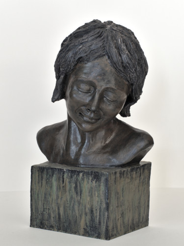 Sculpture intitulée "songe" par Véronique Lopez-Boiteux, Œuvre d'art originale, Terre cuite