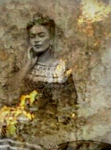 Arts numériques intitulée "Frida" par Véronique Marchese, Œuvre d'art originale