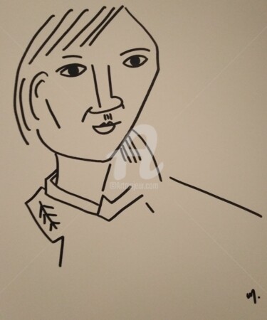 Рисунок под названием "Picasso" - Véronique Marchese, Подлинное произведение искусства, Маркер