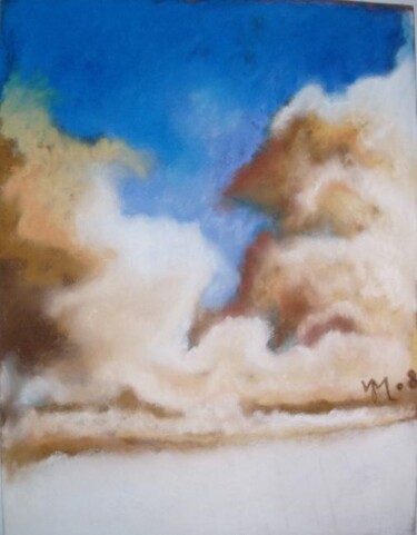 Pittura intitolato "Ciel nuageux" da Véronique Martin, Opera d'arte originale