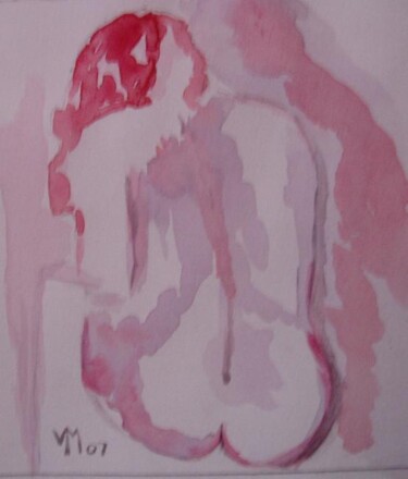 Peinture intitulée "femme nue" par Véronique Martin, Œuvre d'art originale