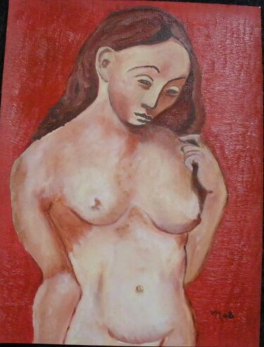 Painting titled "Reproduction Picasso" by Véronique Martin, Original Artwork