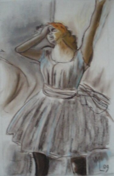 Pintura intitulada "Danseuse rep degas" por Véronique Martin, Obras de arte originais