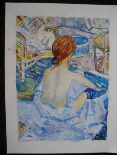 Painting titled "La Toilette" by Véronique Martin, Original Artwork