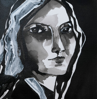 Painting titled "Comme un film" by Véronique Piaser-Moyen, Original Artwork, Ink