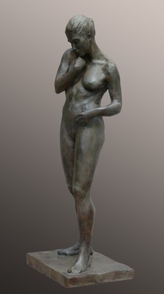 Sculpture intitulée "Mélancolie" par Pico Sculpteur, Œuvre d'art originale, Résine