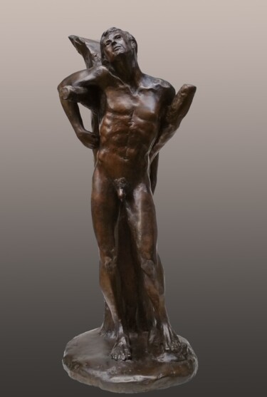 Skulptur mit dem Titel "Saint-Sébastien" von Pico Sculpteur, Original-Kunstwerk, Bronze