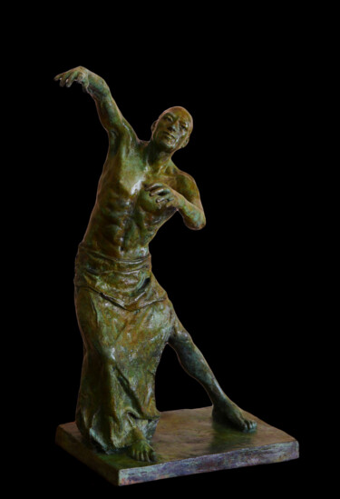 Skulptur mit dem Titel "Butô 3" von Pico Sculpteur, Original-Kunstwerk, Bronze
