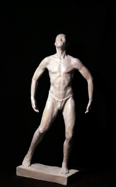 Sculpture intitulée "Grand butô" par Pico Sculpteur, Œuvre d'art originale, Résine