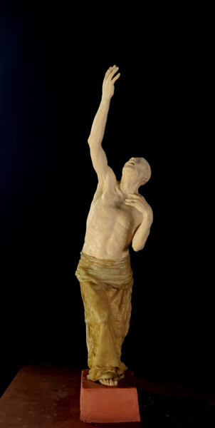 Scultura intitolato "Butô V en cours, bi…" da Pico Sculpteur, Opera d'arte originale, Argilla polimerica