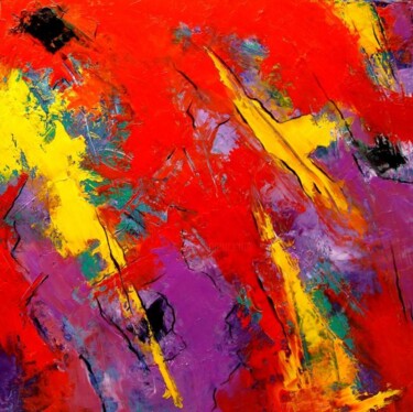 Peinture intitulée "abstract 66217040" par Véronique Radelet, Œuvre d'art originale