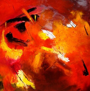 Peinture intitulée "abstract 662170" par Véronique Radelet, Œuvre d'art originale