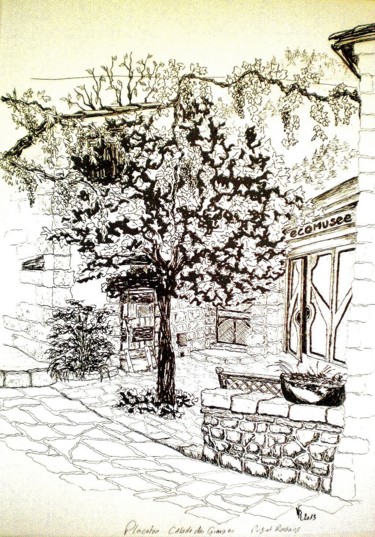 Drawing titled "Placeton Calade des…" by Véronique Roubaut, Original Artwork, Other