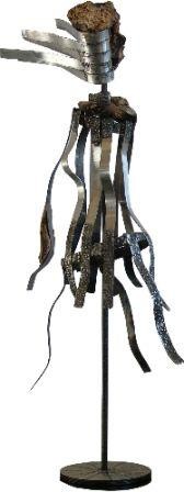 Sculpture intitulée "Dans le vent II" par Véronique Bellot, Œuvre d'art originale, Bois