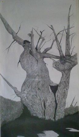 Sculpture intitulée "l'arbre à l'enfant" par Véronique Bellot, Œuvre d'art originale
