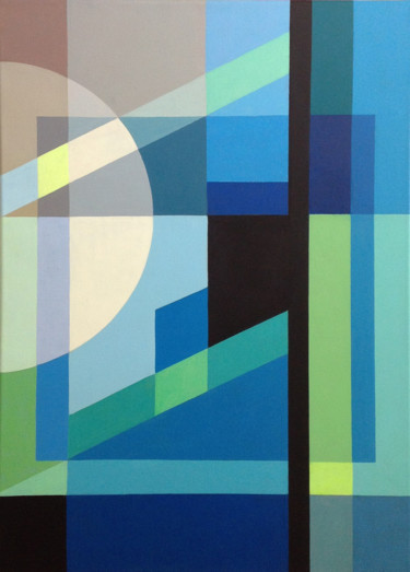Картина под названием "Abstraction2" - Véronique Colin, Подлинное произведение искусства, Акрил