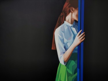 Peinture intitulée "Entre deux" par Véronique Colin, Œuvre d'art originale, Acrylique