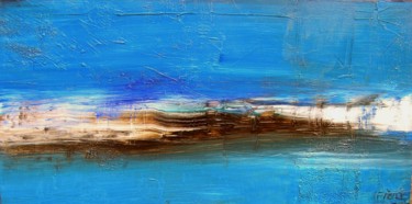 Peinture intitulée "Mer - Acrylique sur…" par Véronique Fièvre, Œuvre d'art originale, Acrylique