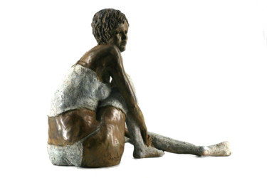Sculpture titled "De fleurs vêtues ve…" by Kalitventzeff Véronique, Original Artwork, Bronze