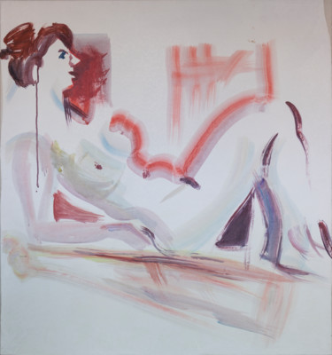 Painting titled "Dis-moi..." by Véronique Kaplan, Original Artwork