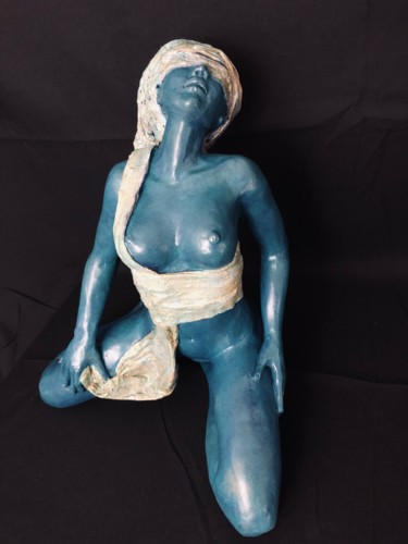 Sculptuur getiteld "Sensualité" door Véronique Richard, Origineel Kunstwerk, Terra cotta