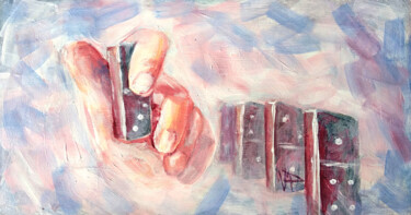 Schilderij getiteld "Be careful but don'…" door Veronika Pozdniakova, Origineel Kunstwerk, Acryl