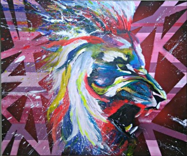 Malarstwo zatytułowany „Wild #1” autorstwa Versus, Oryginalna praca, Akryl