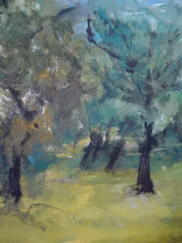 Malerei mit dem Titel "méditation d'automne" von Filip Callewaert, Original-Kunstwerk, Acryl