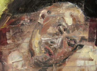 Schilderij getiteld "Sleepy Head" door Filip Callewaert, Origineel Kunstwerk, Olie