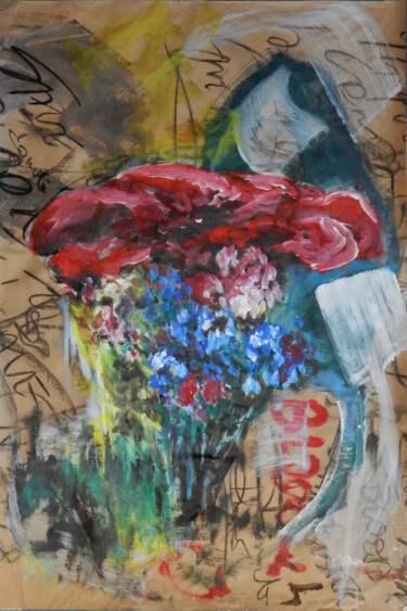 Malerei mit dem Titel "The power to flower…" von Filip Callewaert, Original-Kunstwerk, Acryl