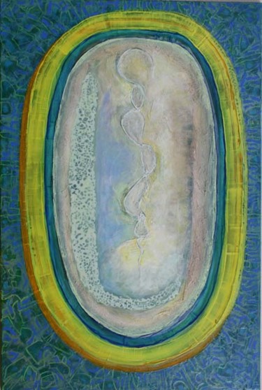 Painting titled "Inner Silence" by Veryan Edwards, Original Artwork, Oil