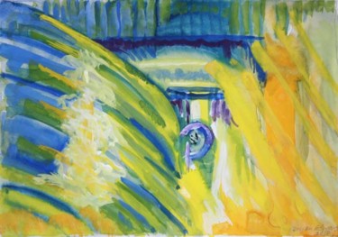 Painting titled "Through the Obstacl…" by Veryan Edwards, Original Artwork, Oil