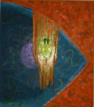 Painting titled "Mind" by Veryan Edwards, Original Artwork, Oil